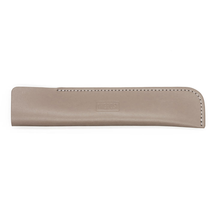 Luddite THE POST Bonded Leather Fiber Pen Sheath - Greige — capped