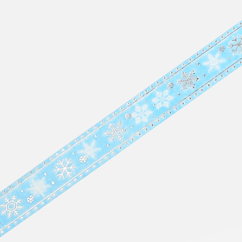 BGM Winter Limited Masking Tape in Snow Embroidery — BGM masking tape — decorative paper tape for journaling and scrapbooking, at Cityluxe Singapore