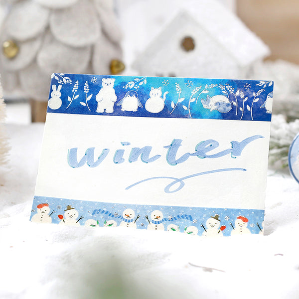 Load image into Gallery viewer, BGM Winter Limited Masking Tape - Snowman Festival
