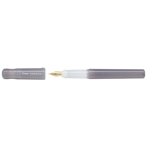 Pilot Kakuno Fountain Pen - Madoromi Brown — nib close-up