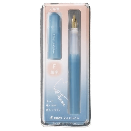 Pilot Kakuno Fountain Pen - Madoromi Light Blue — with packaging