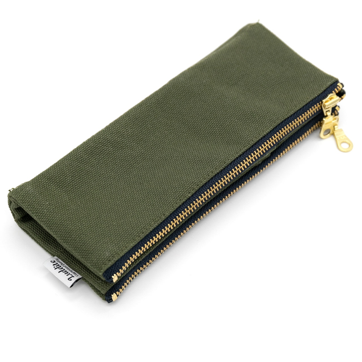 Luddite Kurashiki Canvas Folding Pen Case - Khaki