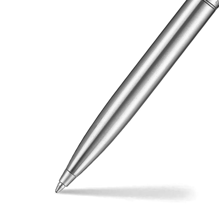 Sheaffer Sentinel Metal 330 Brushed Chrome Ballpoint Pen with Chrome Trims (WW31) — Sheaffer ballpoint pen — reliable smooth-writing everyday pen, at Cityluxe Singapore