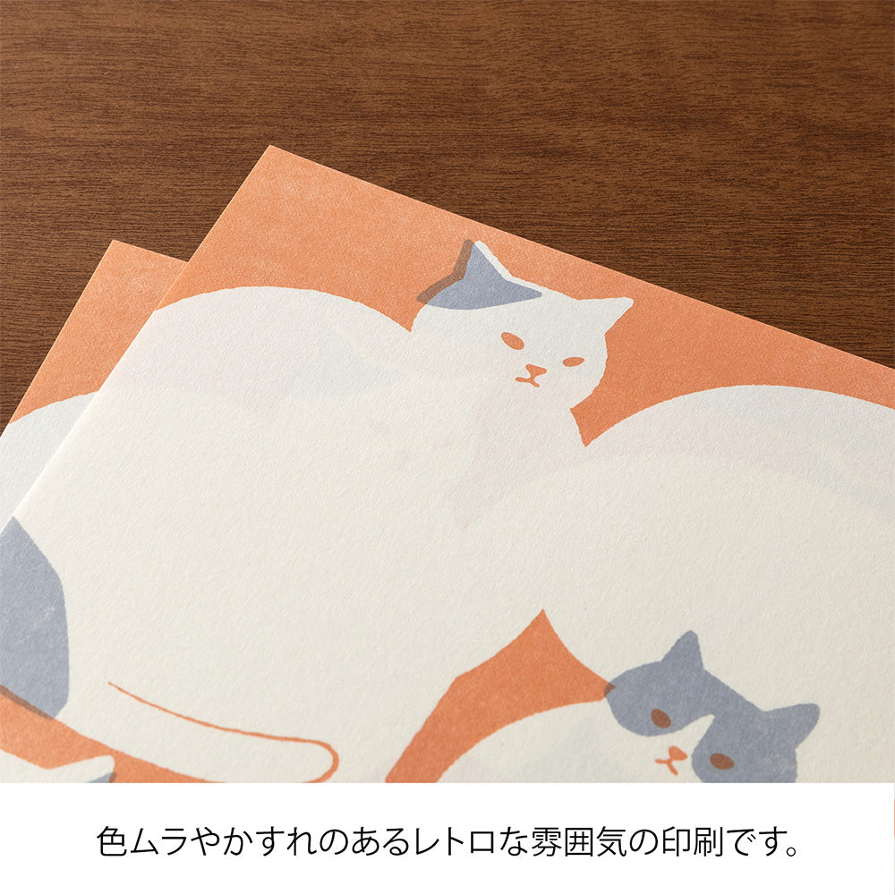 MIDORI Kimagure Easy &amp; Cozy Letter Pad – Cat — Midori letter pad — premium stationery and lifestyle, at Cityluxe Singapore