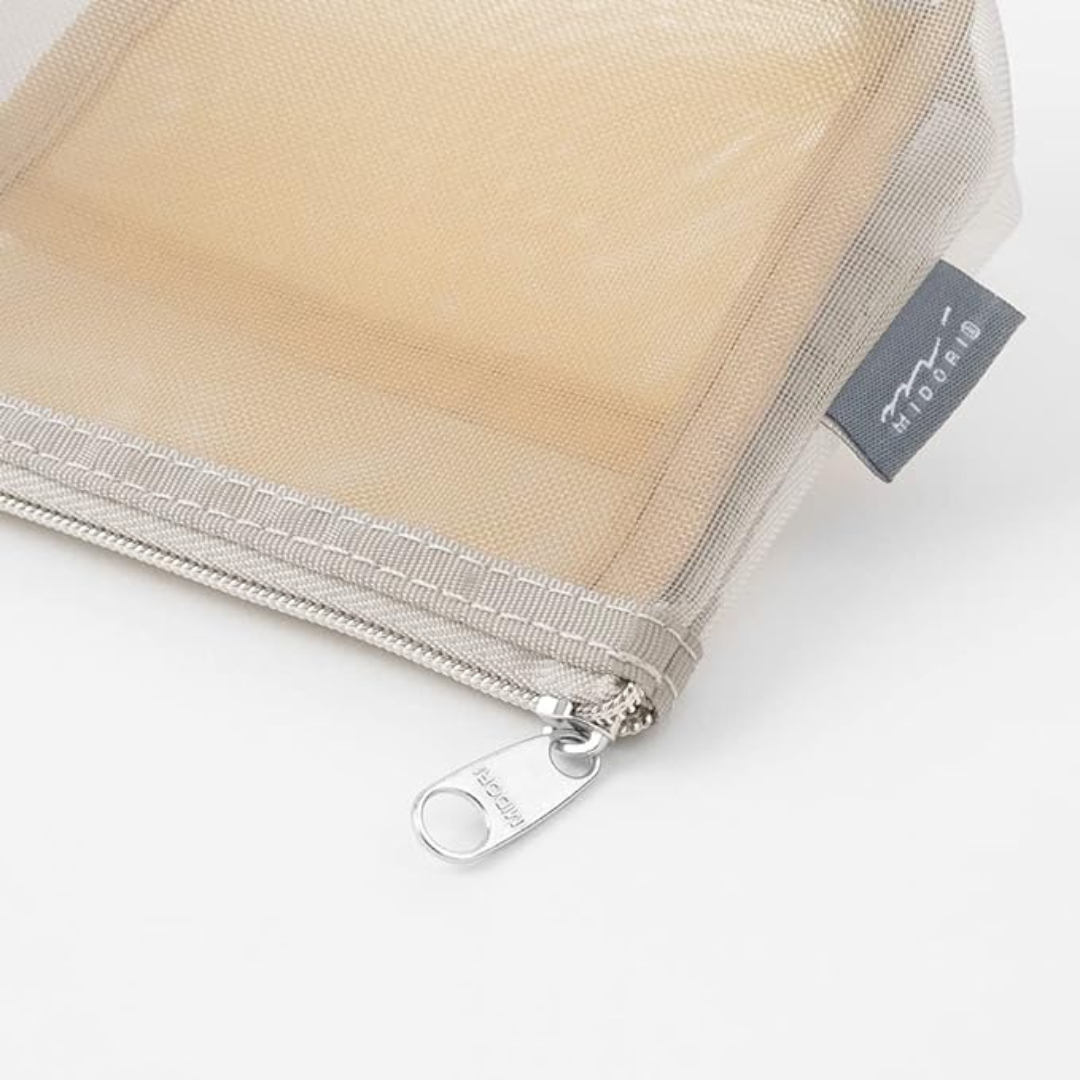 Midori Pen &amp; Tool Pouch Mesh with Gusset - Gray