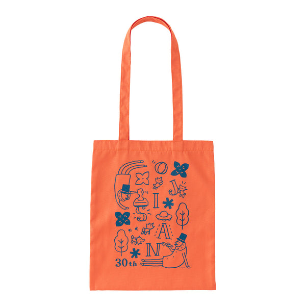 Midori Ojisan 30th Anniversary Tote Bag - Red — front view