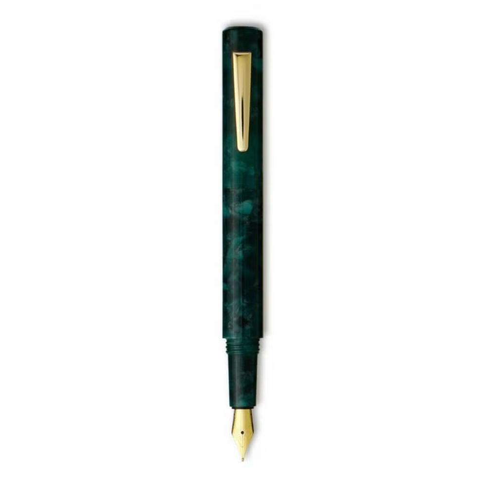 Hightide Attaché Marbled Fountain Pen - Green