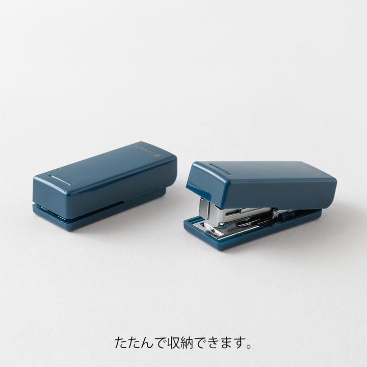 Midori XS Compact Stapler Navy Blue B — detail view