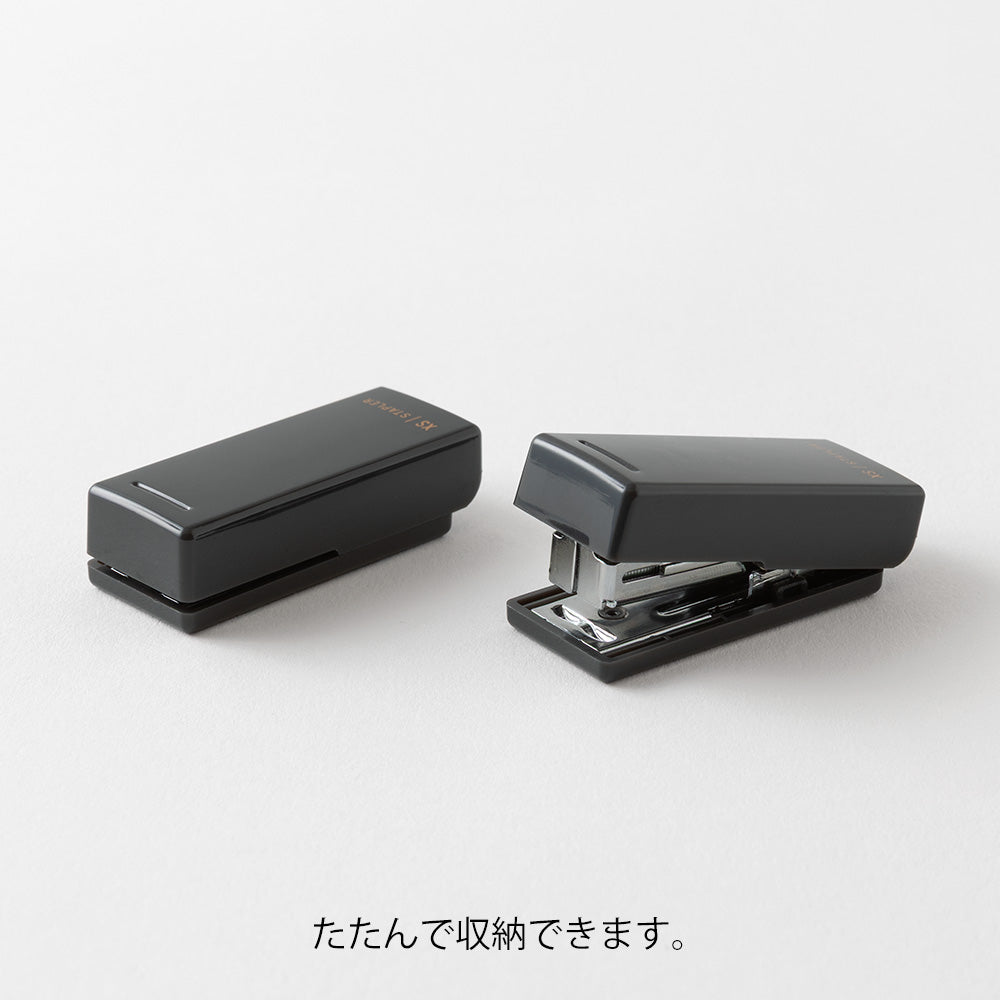 Midori XS Compact Stapler Black B — Midori stapler — premium stationery and lifestyle, at Cityluxe Singapore