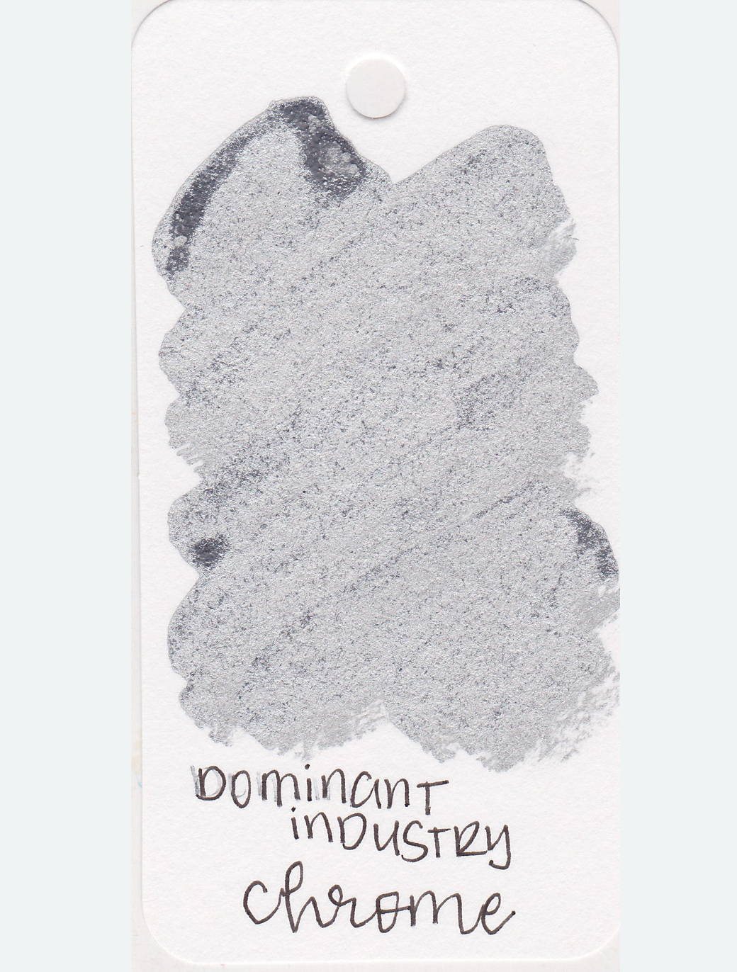 Dominant Industry Mirror 25ml Ink Bottle (for Dip Pen) in Chrome — Dominant Industry fountain pen ink — premium bottled ink for writing, at Cityluxe Singapore