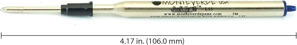 Monteverde Soft Roll Ballpoint Refill To Fit Lamy Ballpoint Pen Blue Black — Monteverde ballpoint pen — reliable smooth-writing everyday pen, at Cityluxe Singapore