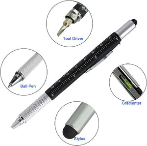Monteverde S-115 7-in-1 Plastic Tool Ballpoint Pen with Stylus Black