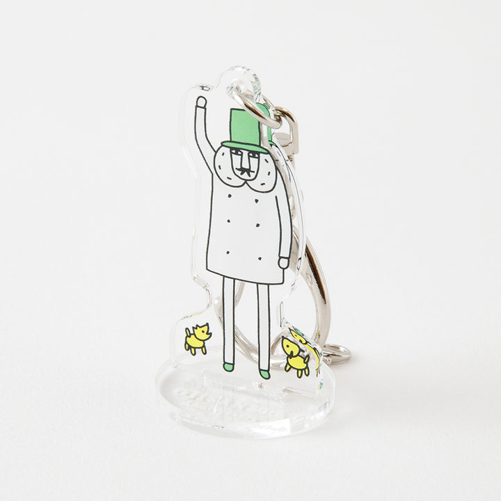 Midori Ojisan 30th Anniversary Acrylic Keychain Hi!