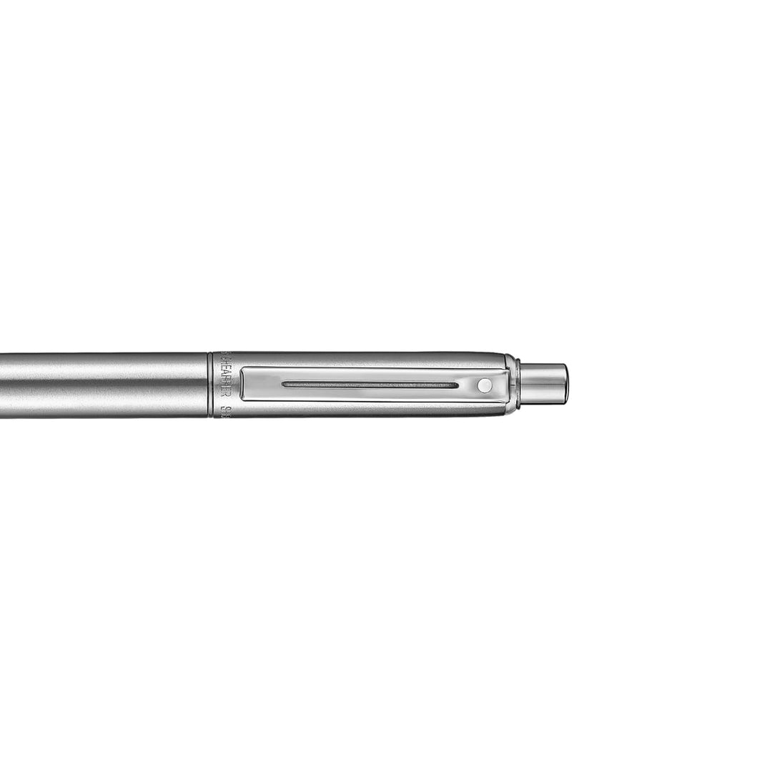 Sheaffer Sentinel Metal 330 Brushed Chrome Ballpoint Pen with Chrome Trims (WW31) — Sheaffer ballpoint pen — reliable smooth-writing everyday pen, at Cityluxe Singapore