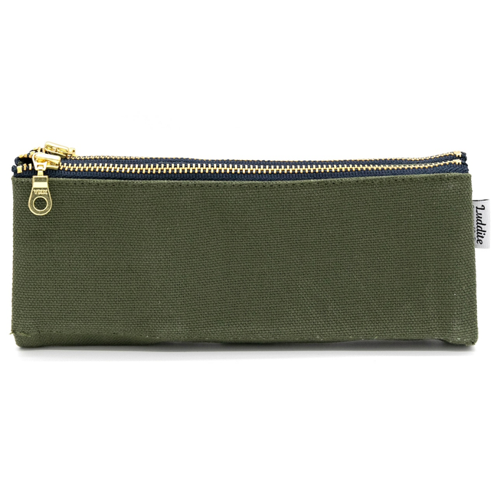 Luddite Kurashiki Canvas Folding Pen Case - Khaki