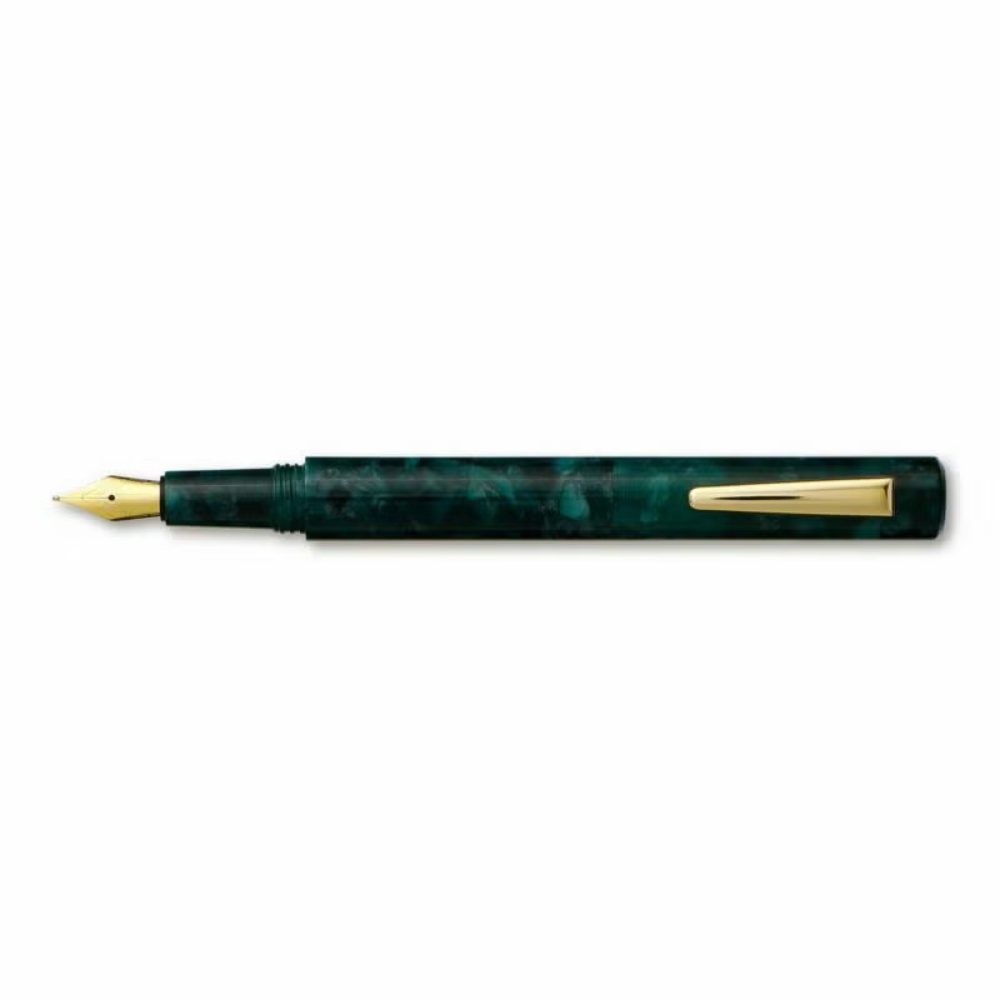 Hightide Attaché Marbled Fountain Pen - Green