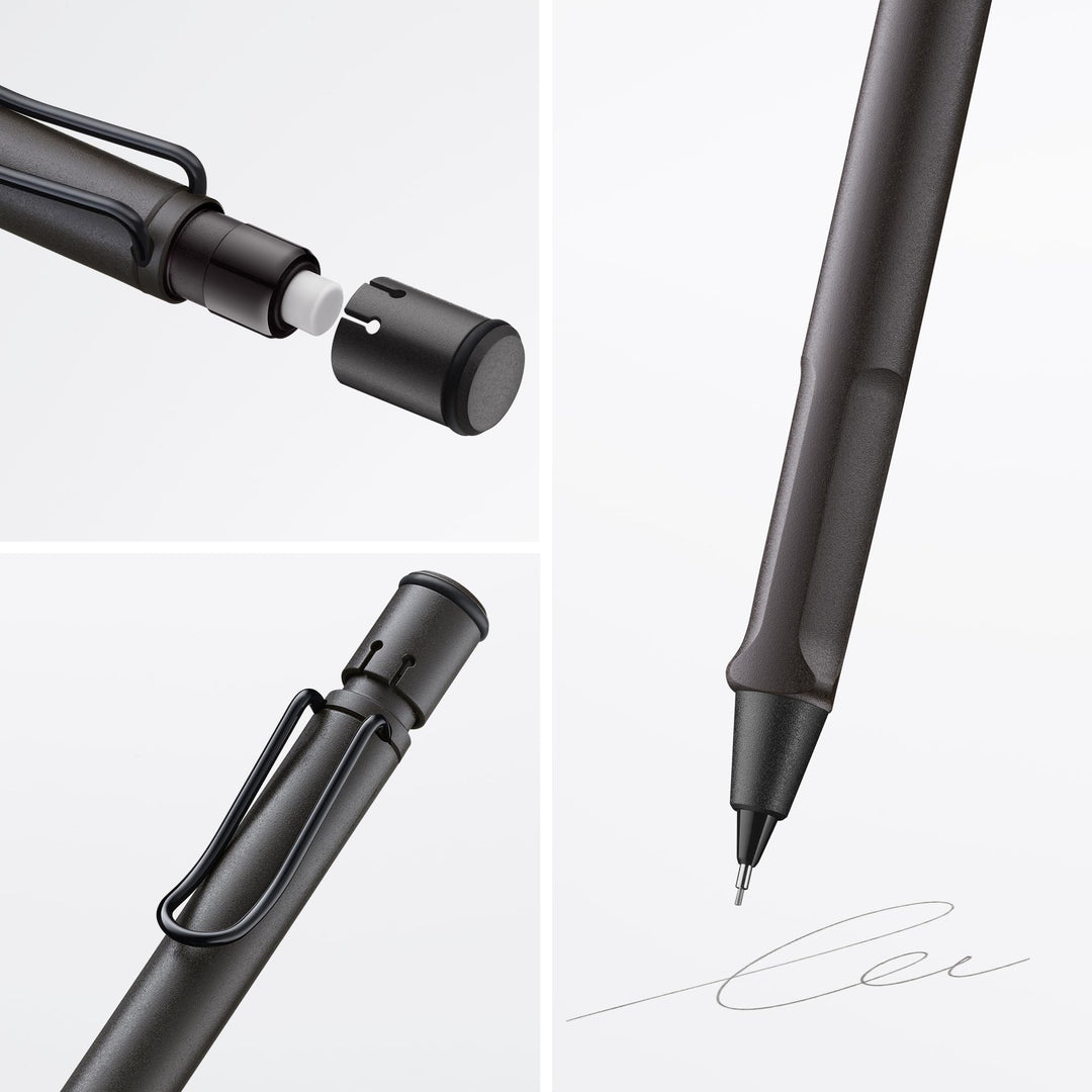 Lamy Safari Mechanical Pencil in Matte Black — Lamy mechanical pencil — precision drafting and writing pencil, at Cityluxe Singapore
