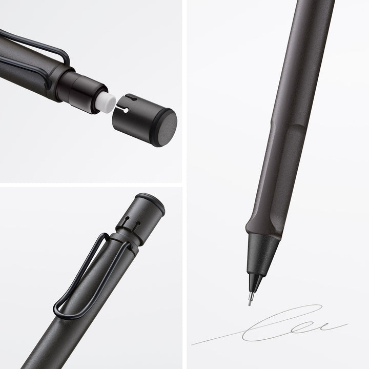 Lamy Safari Mechanical Pencil in Matte Black — Lamy mechanical pencil — precision drafting and writing pencil, at Cityluxe Singapore