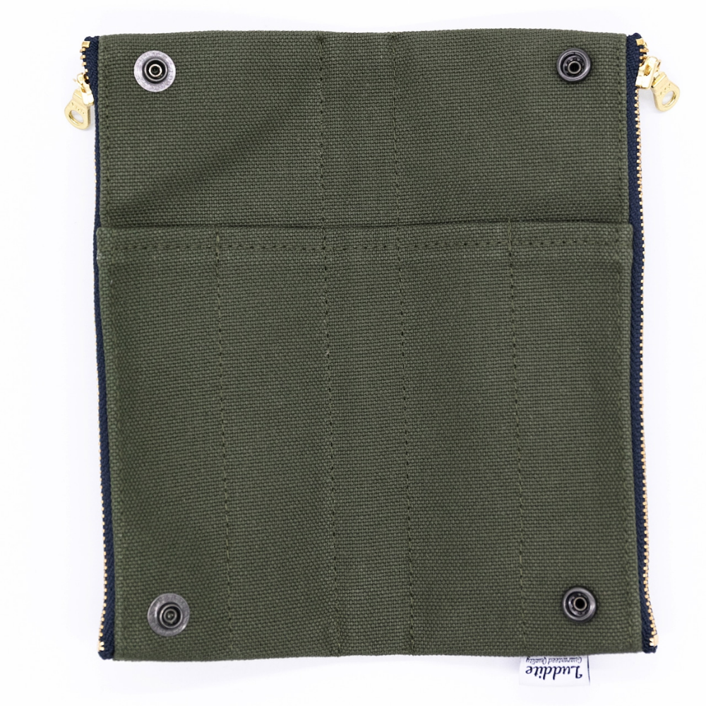 Luddite Kurashiki Canvas Folding Pen Case - Khaki