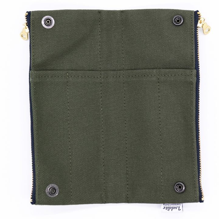 Luddite Kurashiki Canvas Folding Pen Case - Khaki