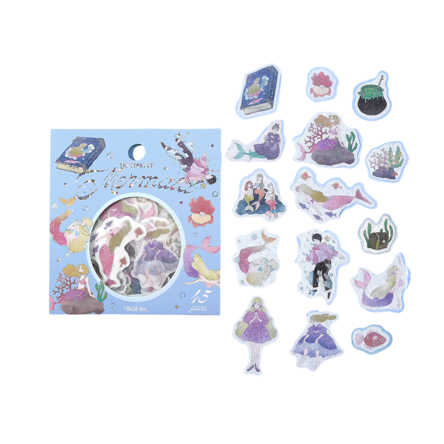 BGM Foil Stamping Flake Seal: Fairy Tale - The Little Mermaid
