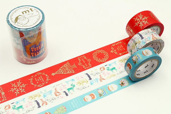 Load image into Gallery viewer, MT Christmas Washi Tape - Set A

