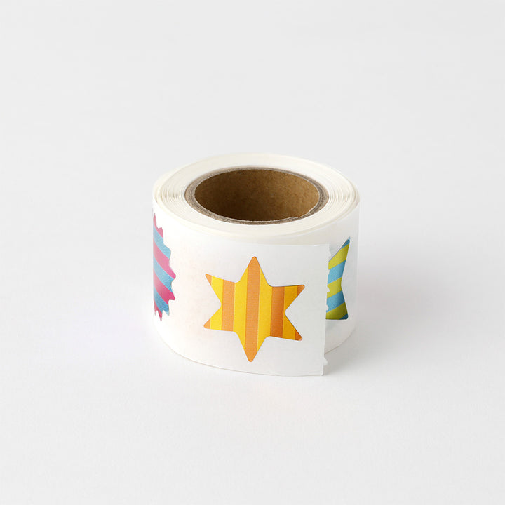 Midori Roll Sticker Star Metallic