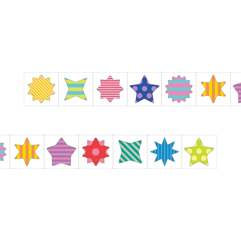 Midori Roll Sticker Star Metallic