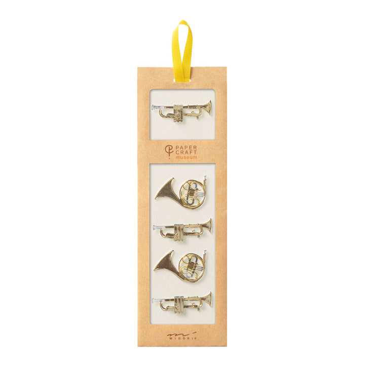 Midori Sticker PaperCraft Museum Sticker 2413 Motif Trumpet