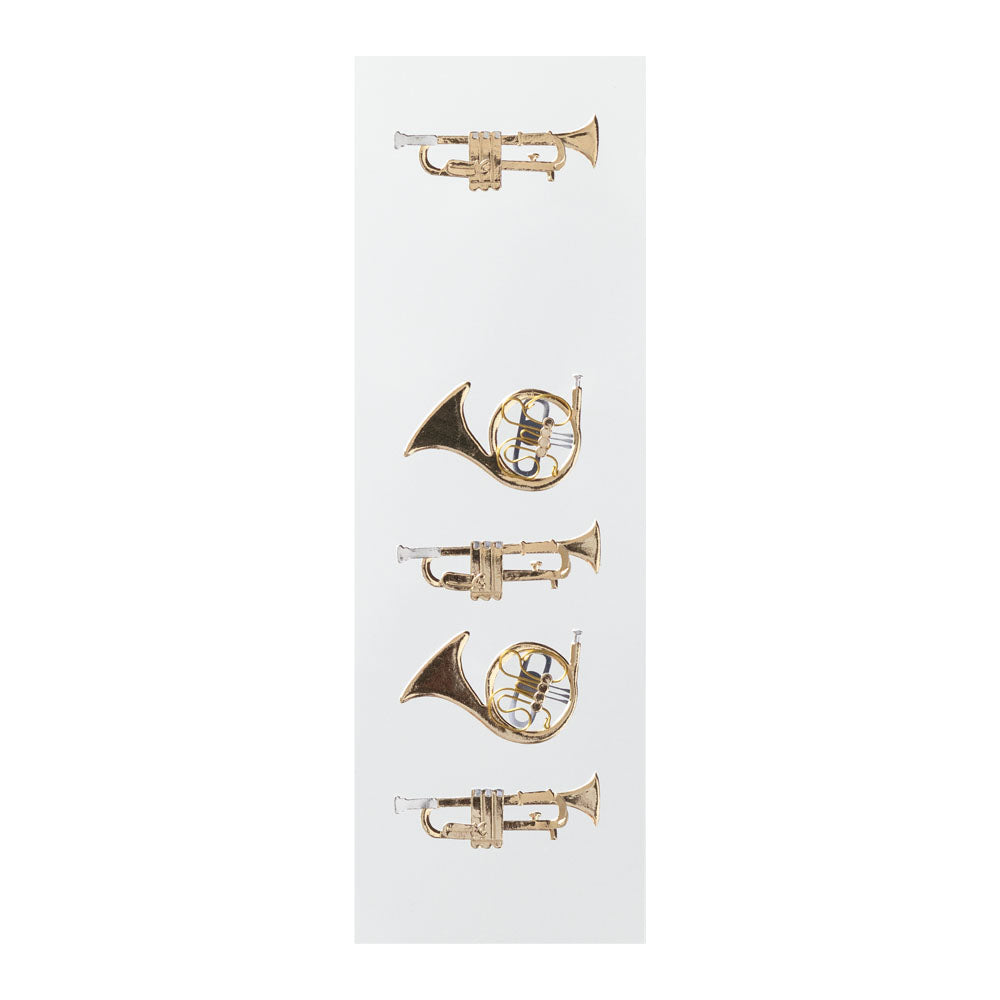 Midori Sticker PaperCraft Museum Sticker 2413 Motif Trumpet