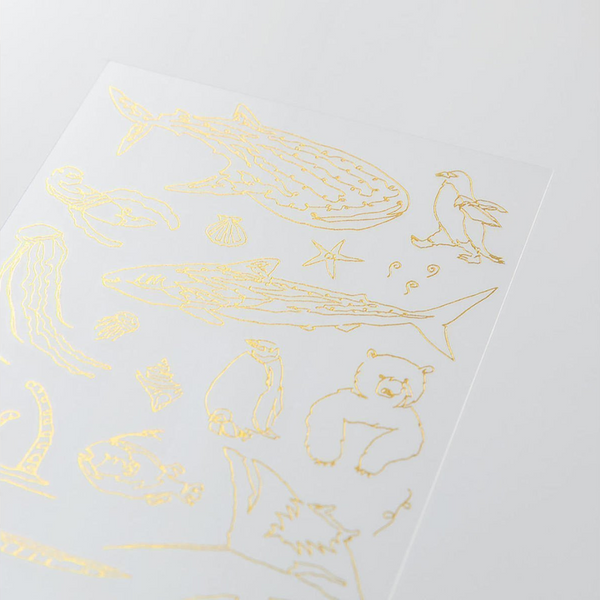 Load image into Gallery viewer, Midori Foil Transfer Sticker - 2618 Sea Creatures
