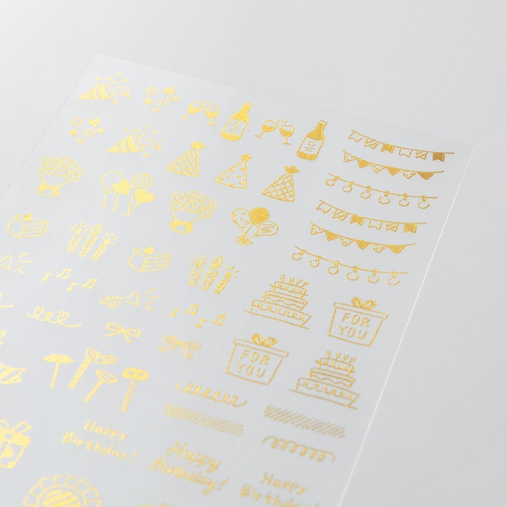 Midori Foil Transfer Sticker - 2622 Celebratory Pattern