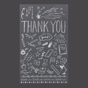 Midori Foil Transfer Sticker for Decoration - 2650 Thank You School