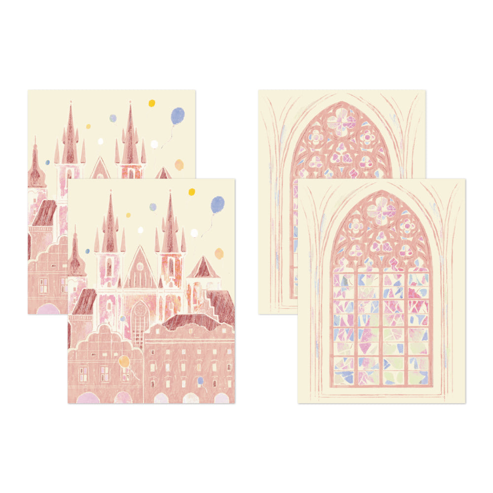Midori Yuka Takamaru Decoration Stickers - Pink