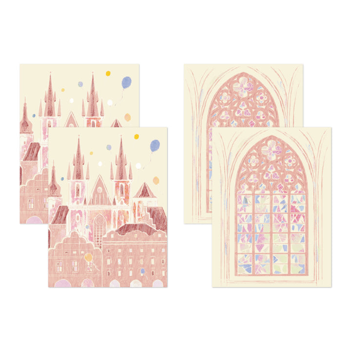 Midori Yuka Takamaru Decoration Stickers - Pink