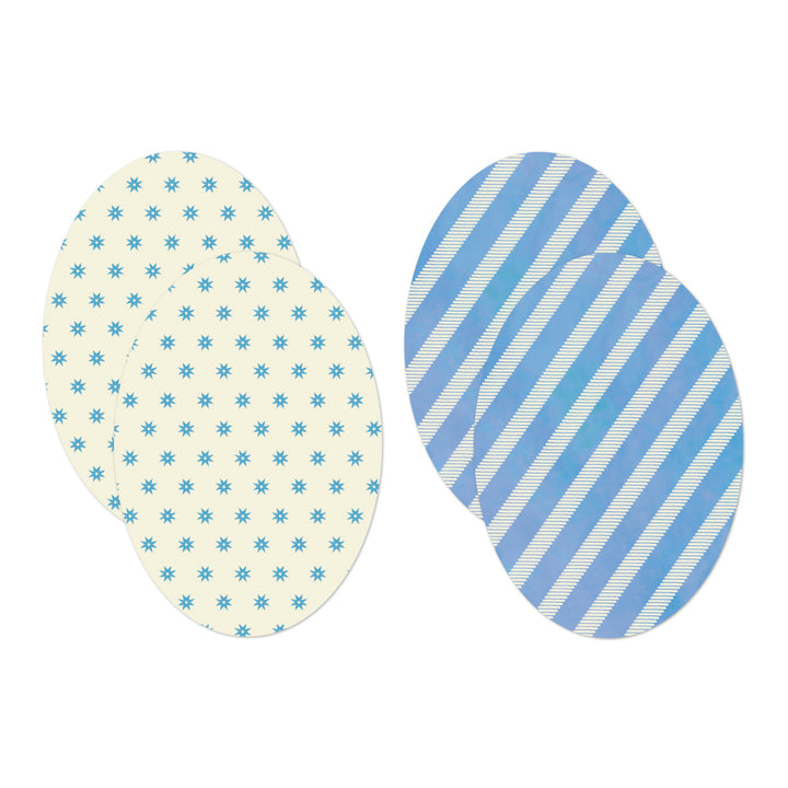 Midori Yuka Takamaru Decoration Stickers in Light Blue — Midori decorative sticker — for journaling, planners and scrapbooking, at Cityluxe Singapore