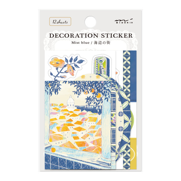 Load image into Gallery viewer, Midori Yuka Takamaru Decoration Stickers - Blue
