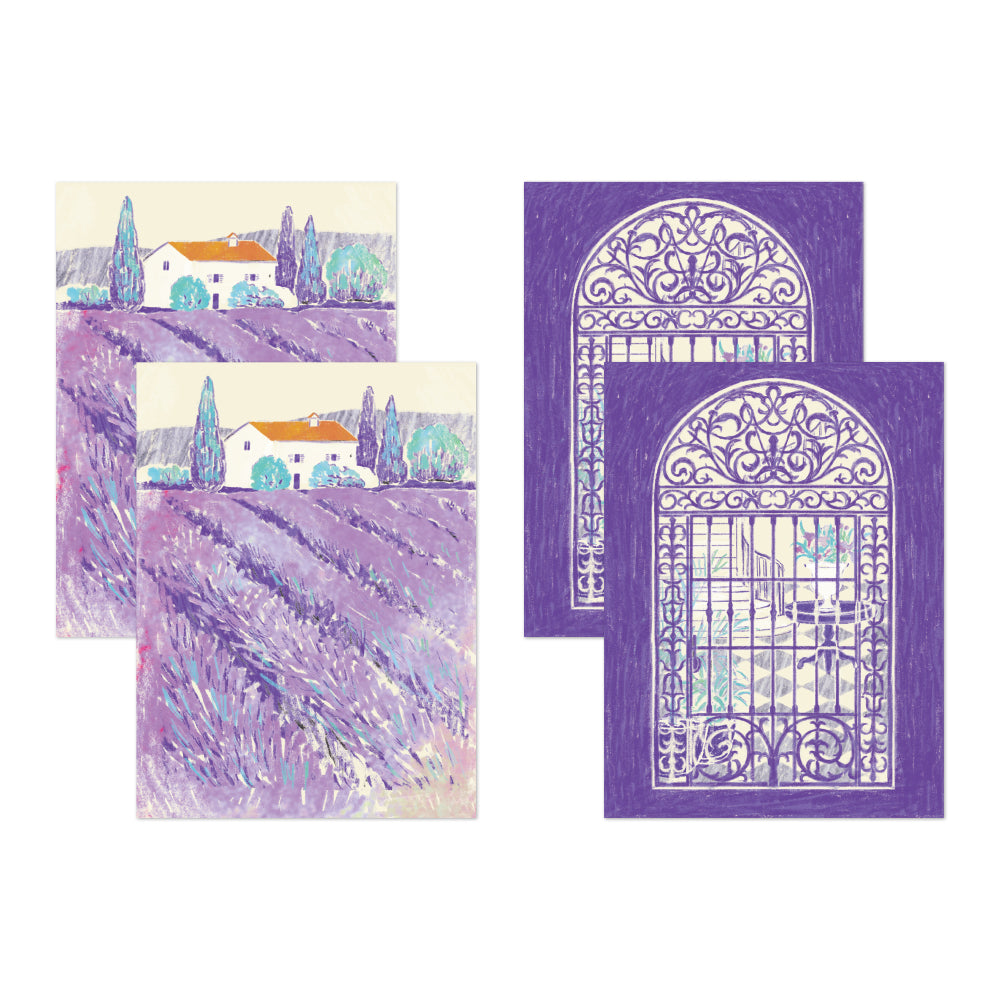 Midori Yuka Takamaru Decoration Stickers in Purple — Midori decorative sticker — for journaling, planners and scrapbooking, at Cityluxe Singapore