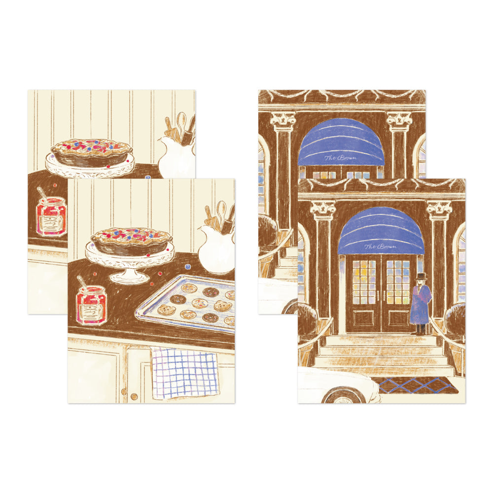 Midori Yuka Takamaru Decoration Stickers - Brown