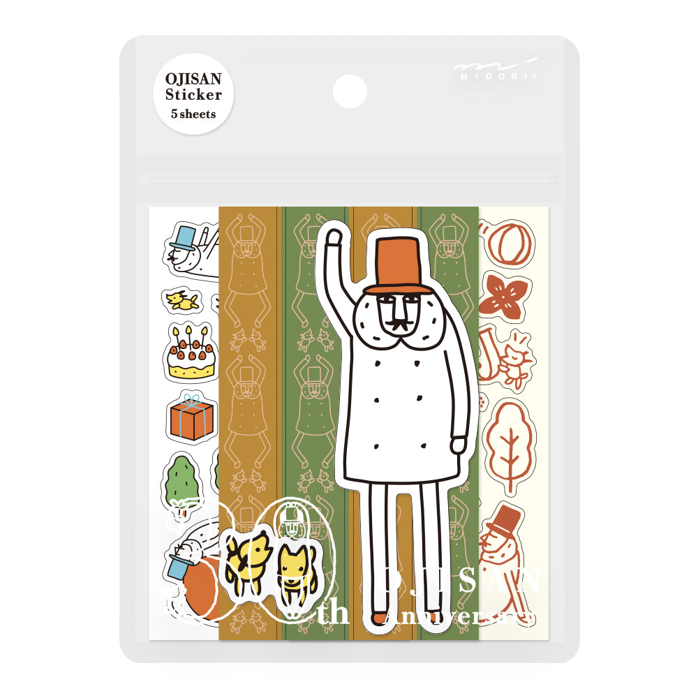 Midori Ojisan 30th Anniversary Decoration Sticker A