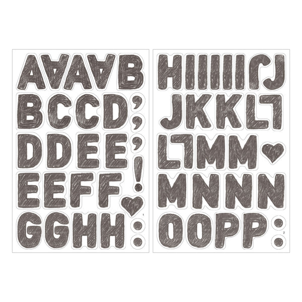 Load image into Gallery viewer, MD Paper Electrostatic Wall Sticker Alphabet
