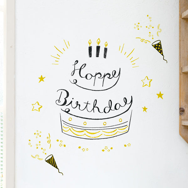Load image into Gallery viewer, Midori Electrostatic Wall Sticker Birthday Foil
