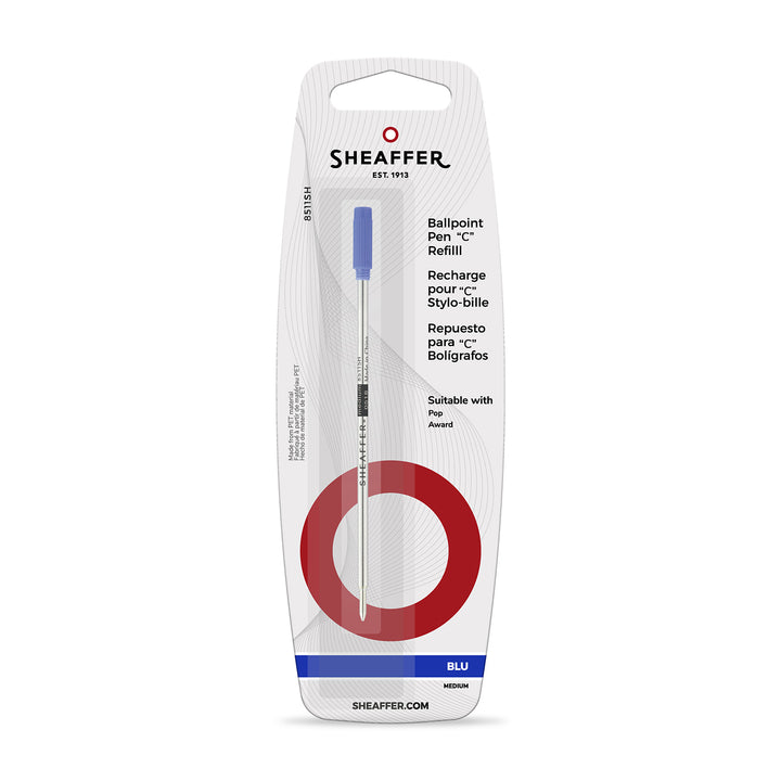 Sheaffer Ballpoint Pen Refill Blister Card - Blue for Award &amp; Defini