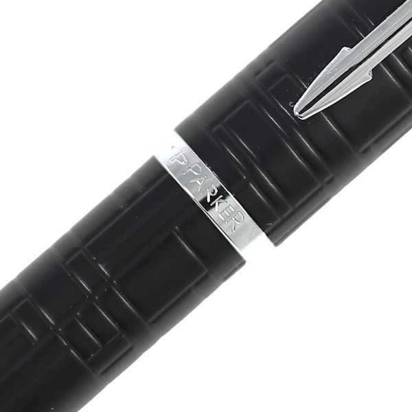 Load image into Gallery viewer, Parker IM Premium Fountain Pen - Matte Black with Chrome Trims
