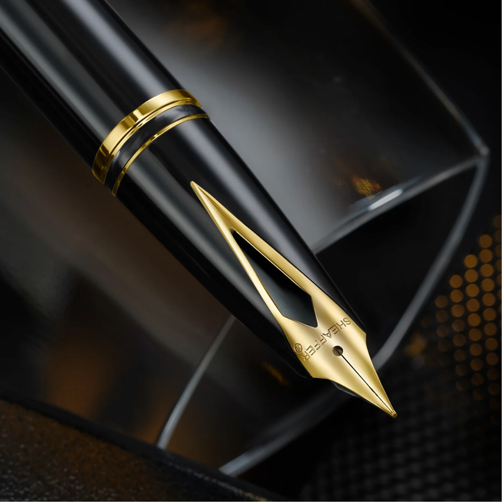 Sheaffer Legacy 9065 Bi-color Black Barrel and Chrome Cap Fountain Pen with 14K IP Gold-Plated Nib and Trims