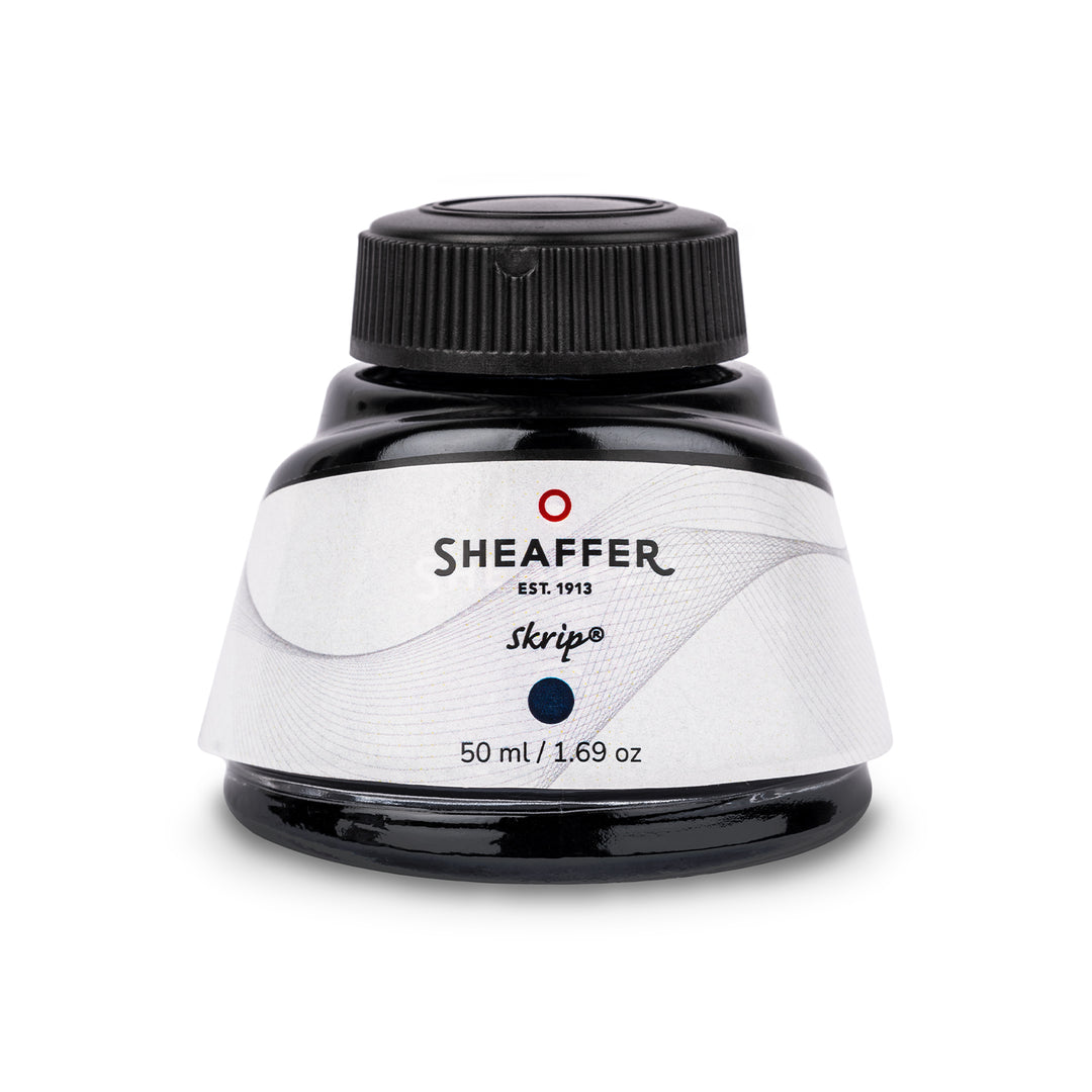 Sheaffer Ink Bottle in Blue Black 50ml — Sheaffer fountain pen ink — premium bottled ink for writing, at Cityluxe Singapore