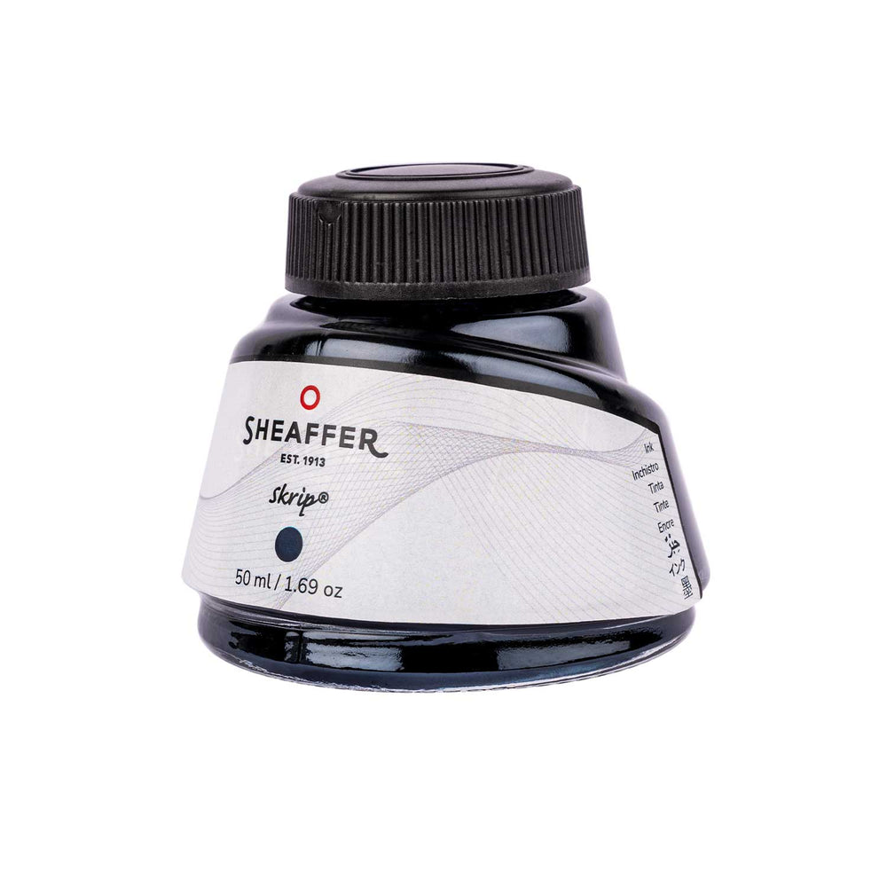 Sheaffer Ink Bottle in Blue Black 50ml — Sheaffer fountain pen ink — premium bottled ink for writing, at Cityluxe Singapore