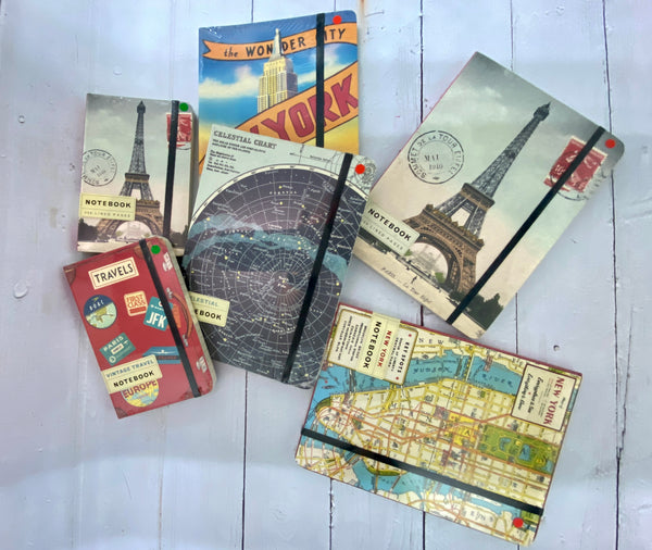 Load image into Gallery viewer, Cavallini Small Notebook Vintage Travel
