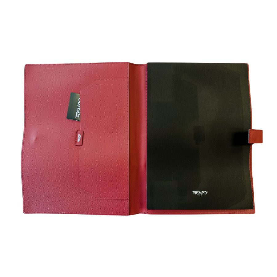 InTempo A4 Pad Cover with Closure — In Tempo document holder — premium stationery and lifestyle, at Cityluxe Singapore
