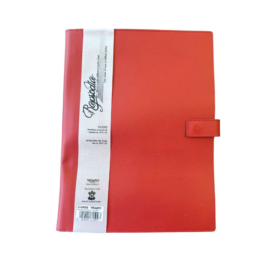 InTempo A4 Pad Cover with Closure — In Tempo document holder — premium stationery and lifestyle, at Cityluxe Singapore